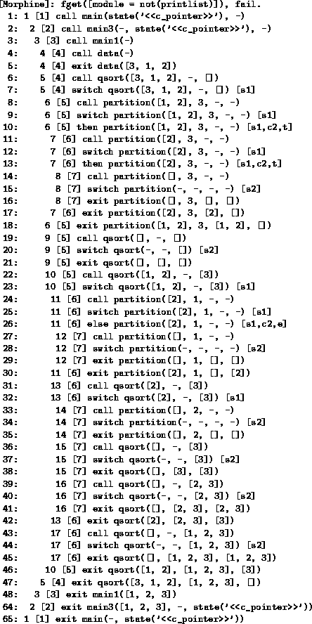 \begin{figure}\small
\begin{tex2html_preform}\begin{verbatim}[Morphine]: fget([m...
... main(-, state('<<c_pointer>>'))\end{verbatim}\end{tex2html_preform}\end{figure}
